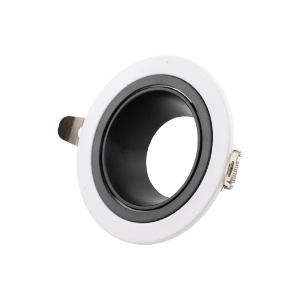 ANTI-GLARE FRAME WHITE-BLACK MATT METAL+PC (LAMP CHANGEABLE FROM DOWN)