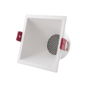 ANTI-GLARE FRAME SQUARE WHITE FULL ALUMINUM