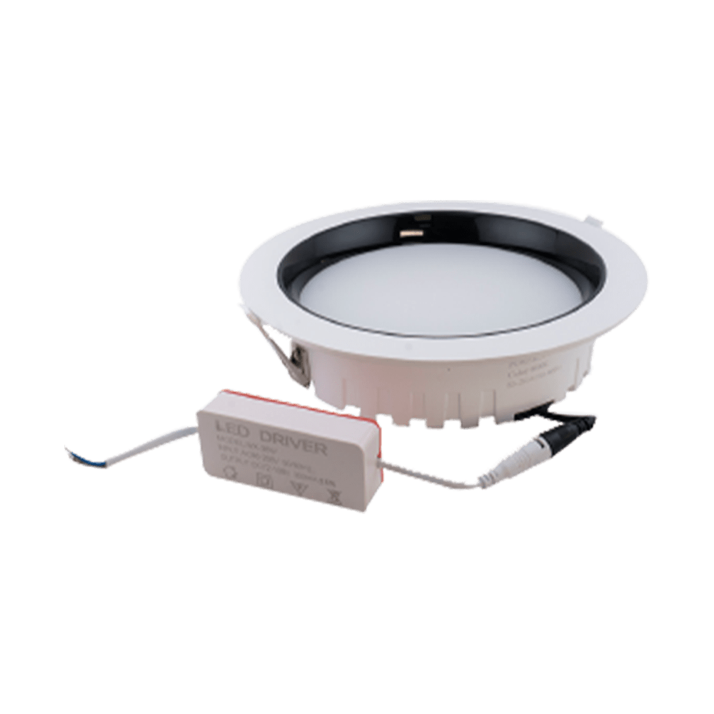DOWNLIGHT 36W 4000K WHITE+WHITE MATT WHITE+BLACK MATT FACE 230MM - Image 2